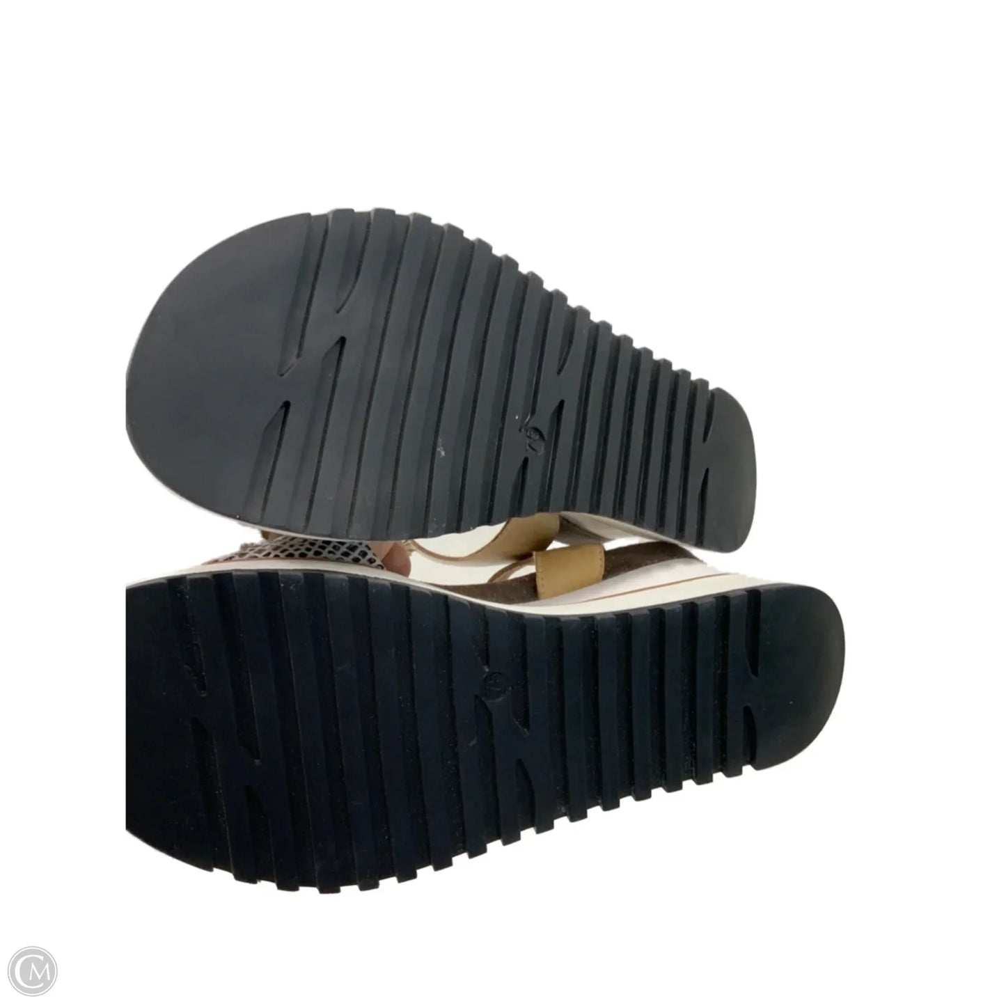 Sandals Heels Wedge By Diba In Tan, Size: 7.5