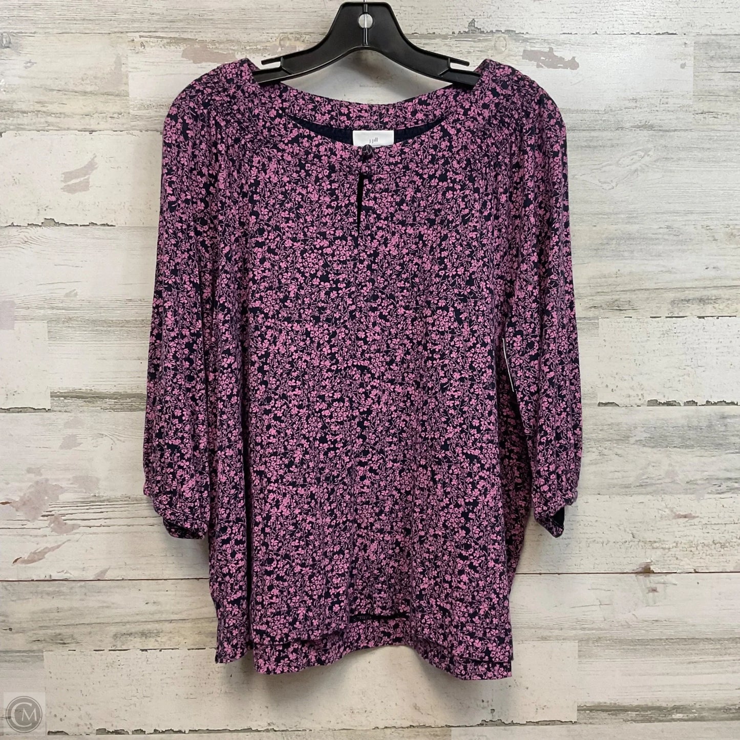 Top 3/4 Sleeve By J. Jill In Purple, Size: Mp