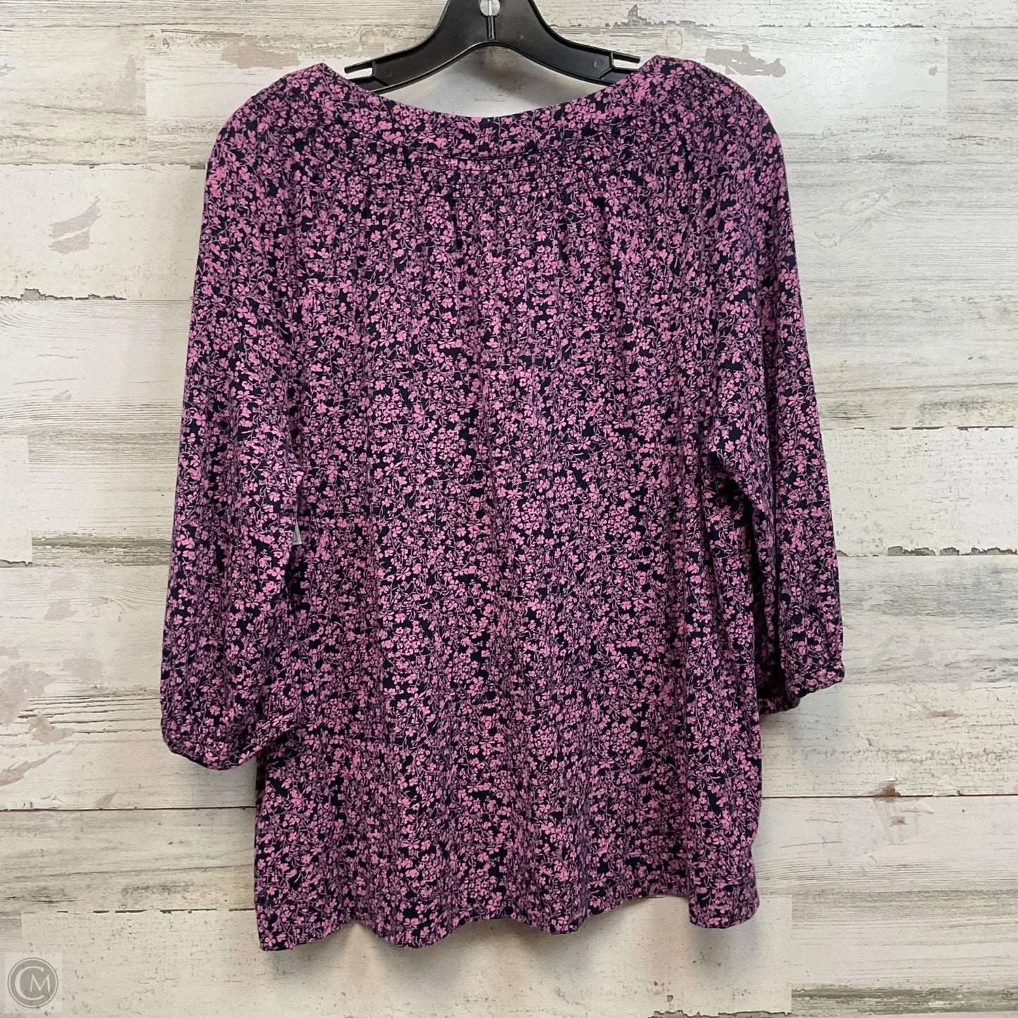 Top 3/4 Sleeve By J. Jill In Purple, Size: Mp