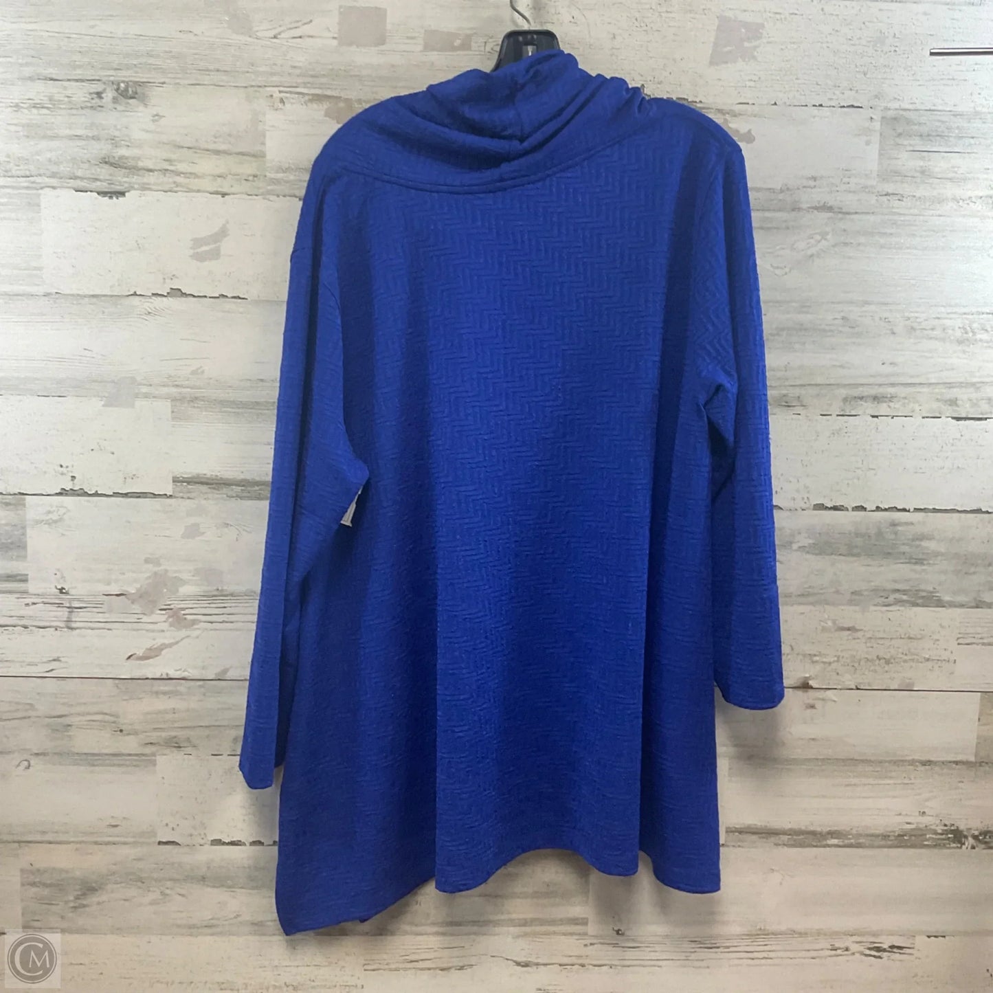 Tunic Long Sleeve By Ali Miles In Blue, Size: Xl