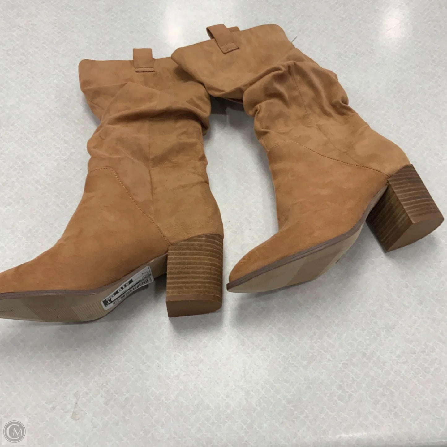 Boots Mid-calf Heels By Report In Brown, Size: 8