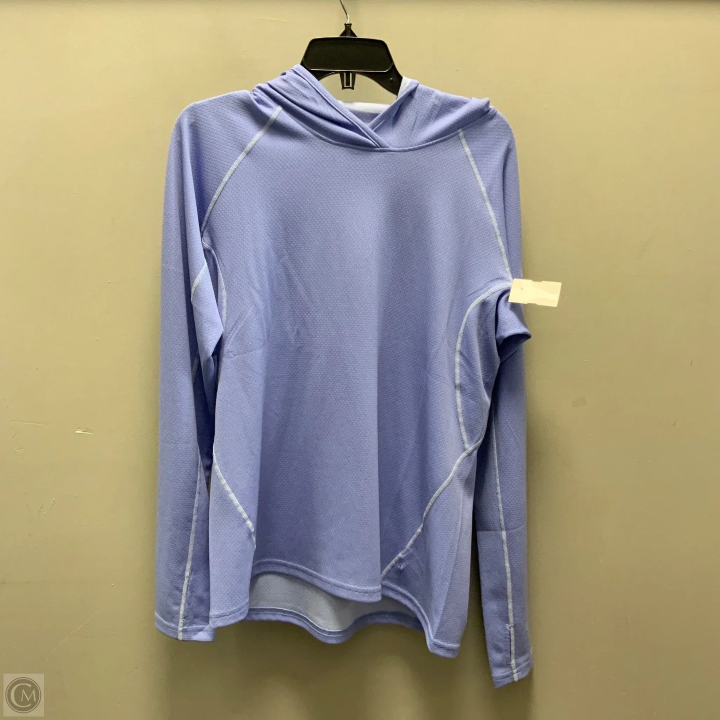 Athletic Top Long Sleeve Hoodie By Straight Down In Purple, Size: Xl