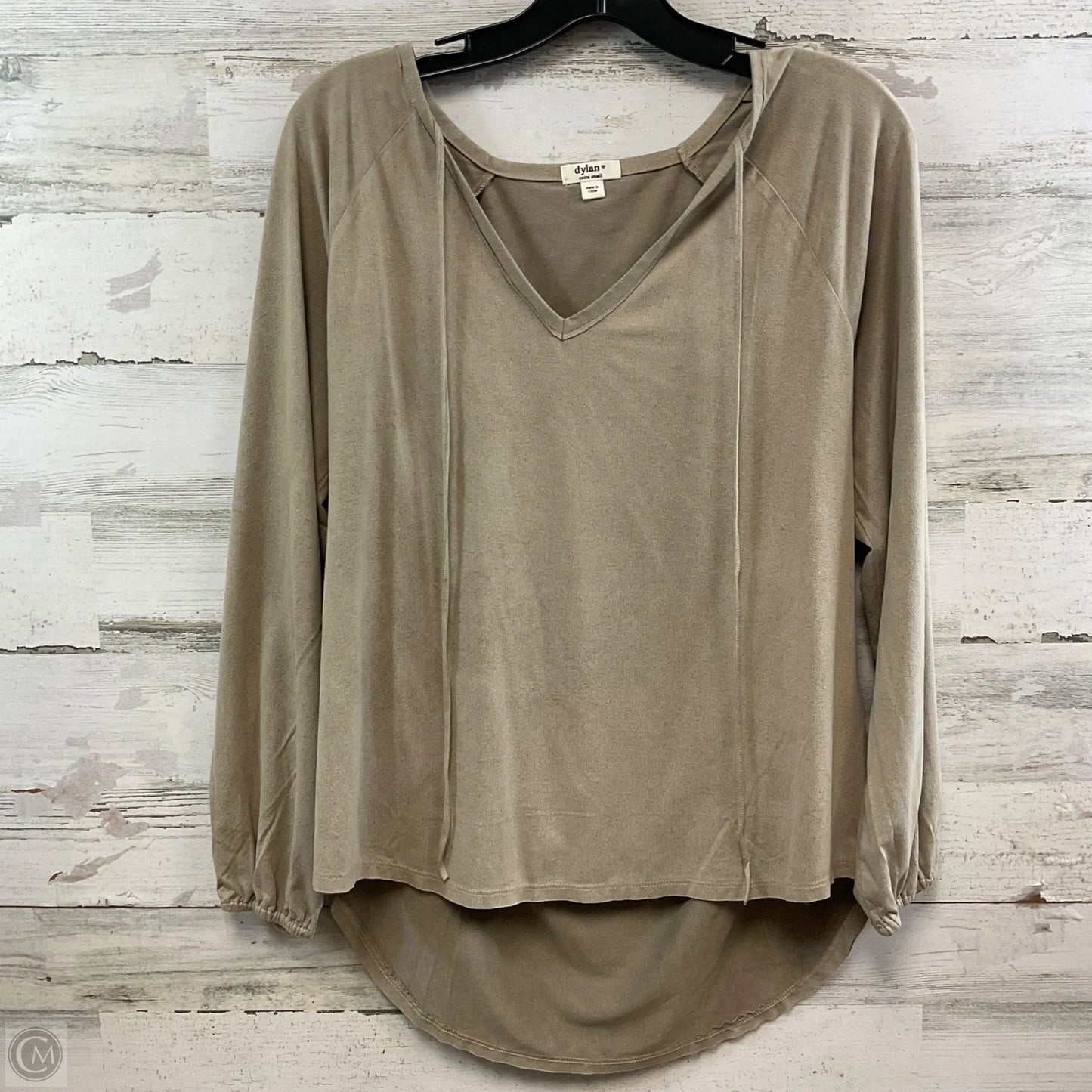 Top Long Sleeve By Dylan In Brown, Size: Xs