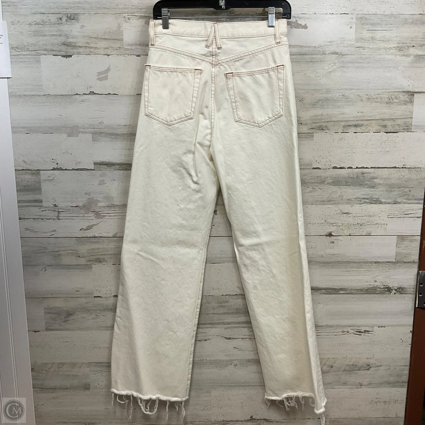 Jeans Wide Leg By Cma In White Denim, Size: 4
