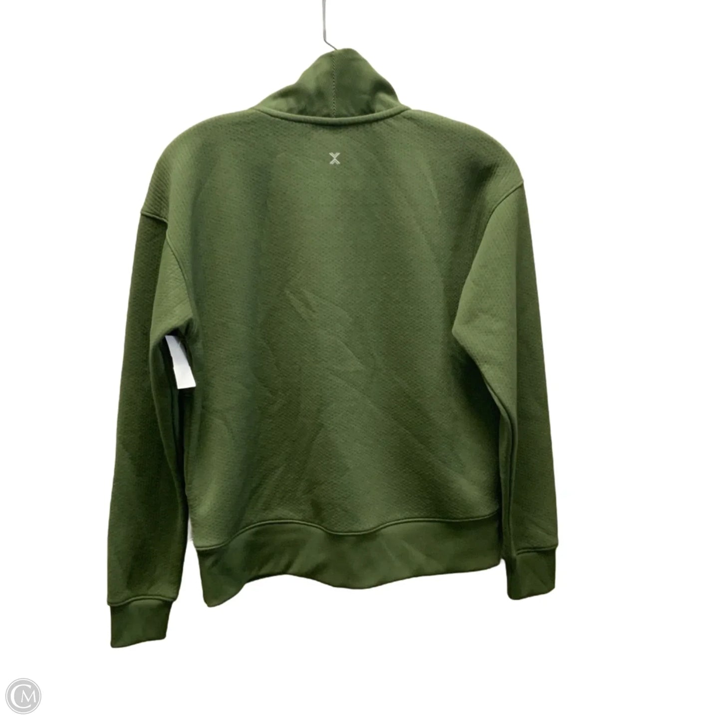 Athletic Top Long Sleeve Collar By Xersion In Green, Size: Xs