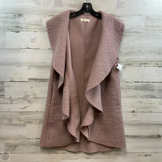 Vest Faux Fur & Sherpa By Entro In Purple, Size: M