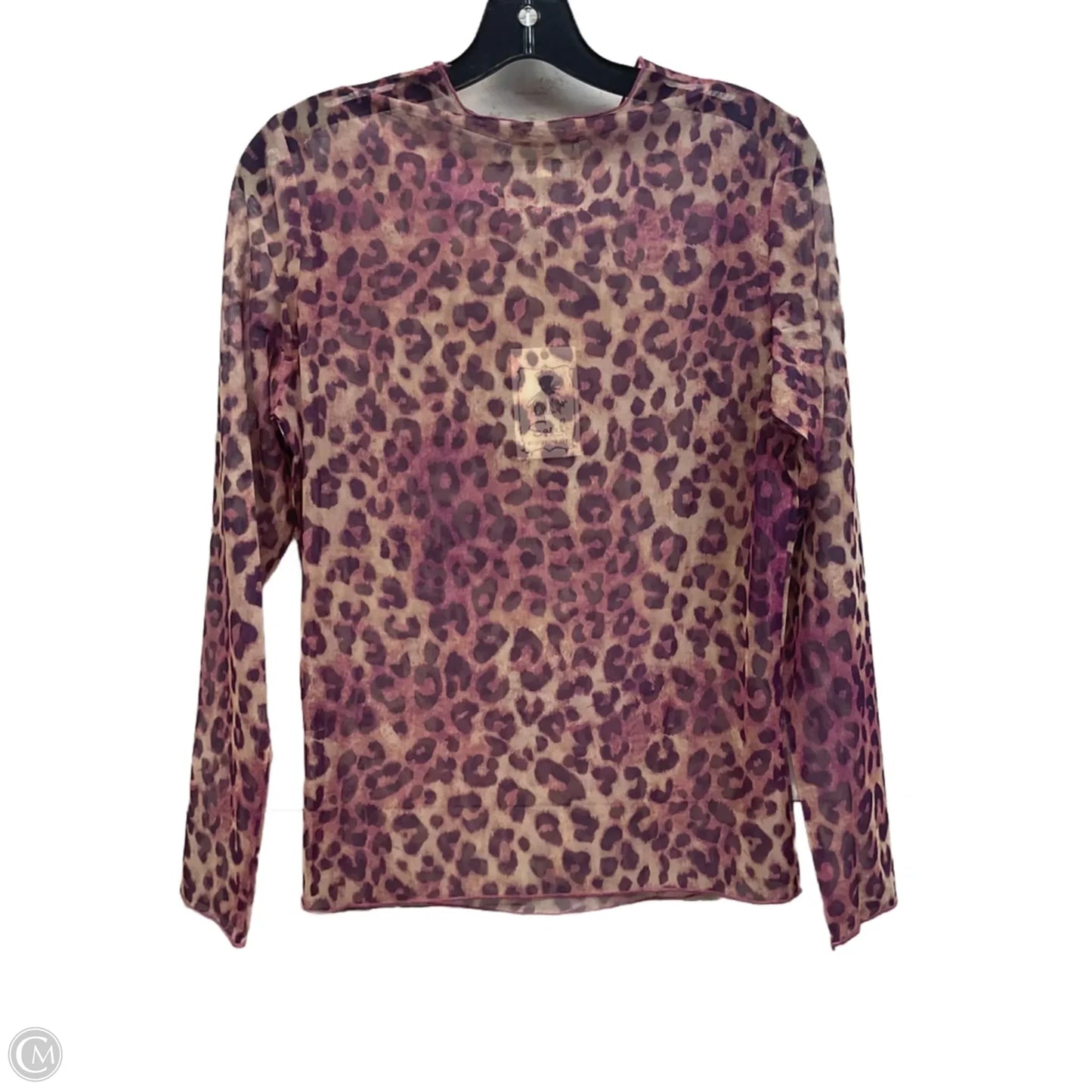 Top Long Sleeve By Easel In Pink, Size: L