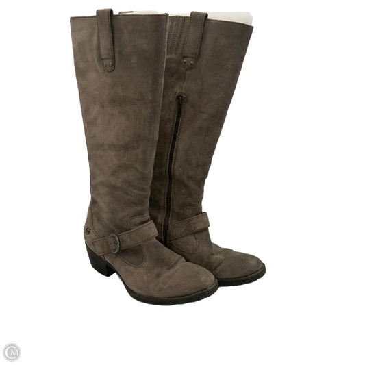 Boots Knee Flats By Born In Brown, Size: 8