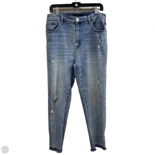 Jeans Straight By Risen In Blue Denim, Size: 1x