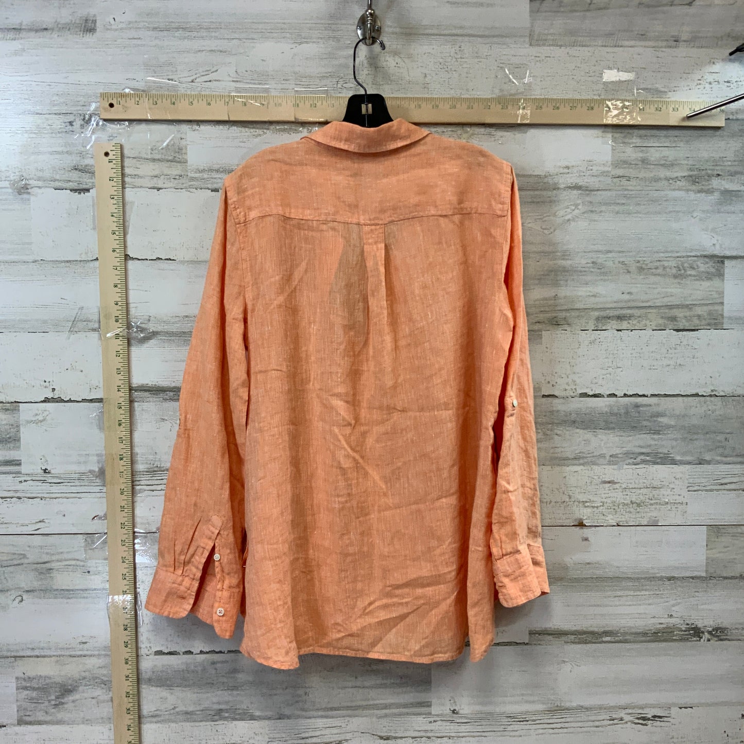 Orange Blouse Long Sleeve Talbots, Size L