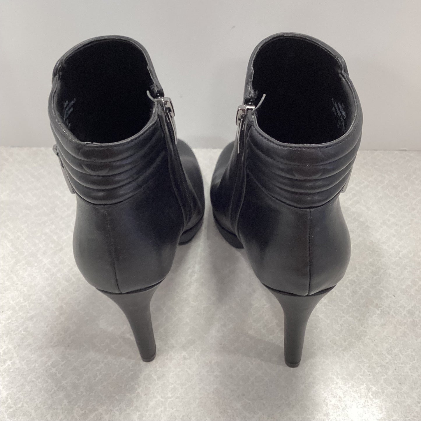 Boots Ankle Heels By Nine West In Black, Size: 8