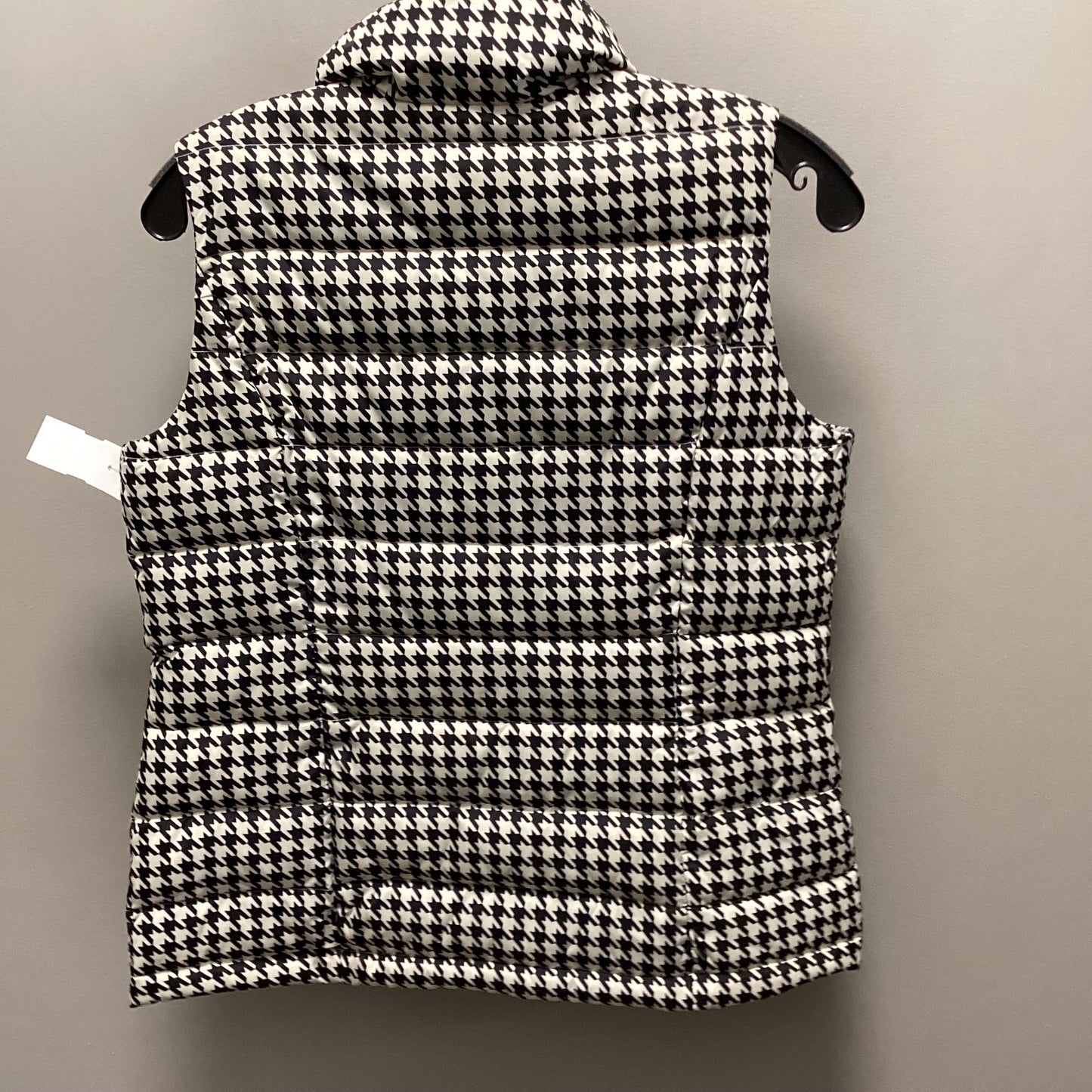 Vest Puffer & Quilted By Charter Club In Black & Cream, Size: Xs