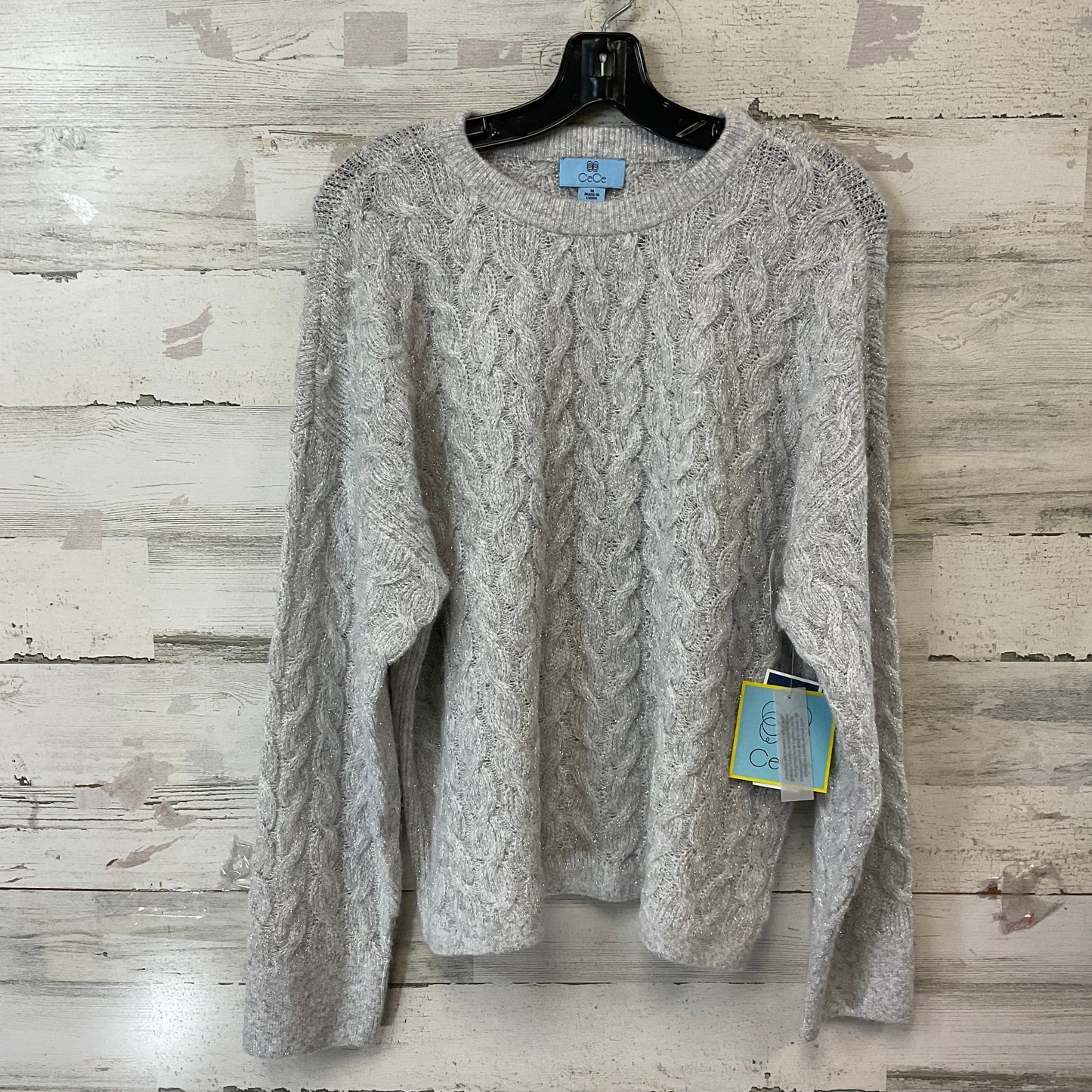Sweater By Cece In Grey, Size: M