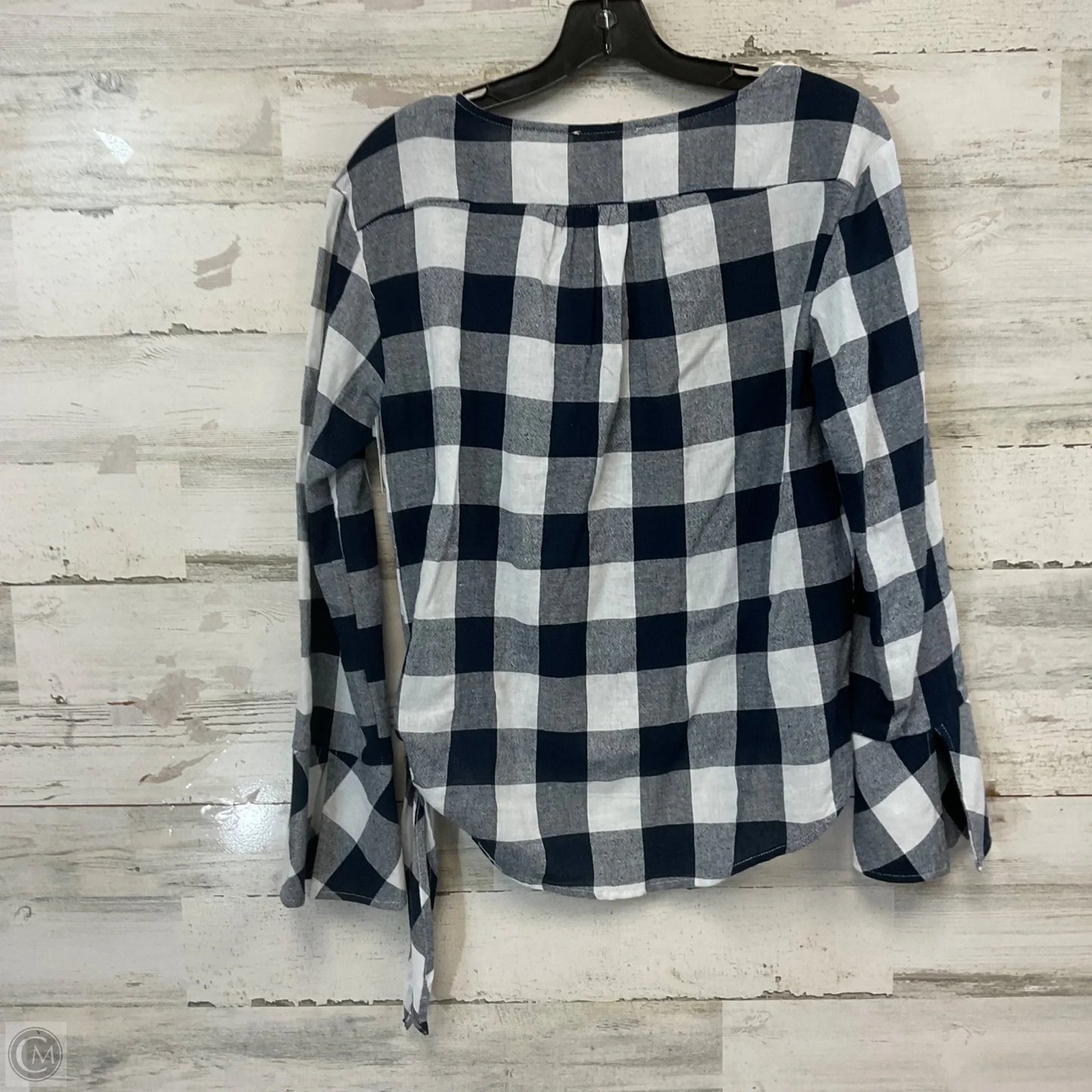 Top Long Sleeve By Listicle In Blue, Size: S