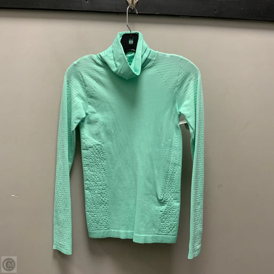 Athletic Top Long Sleeve Collar By Athleta In Aqua, Size: Xxs