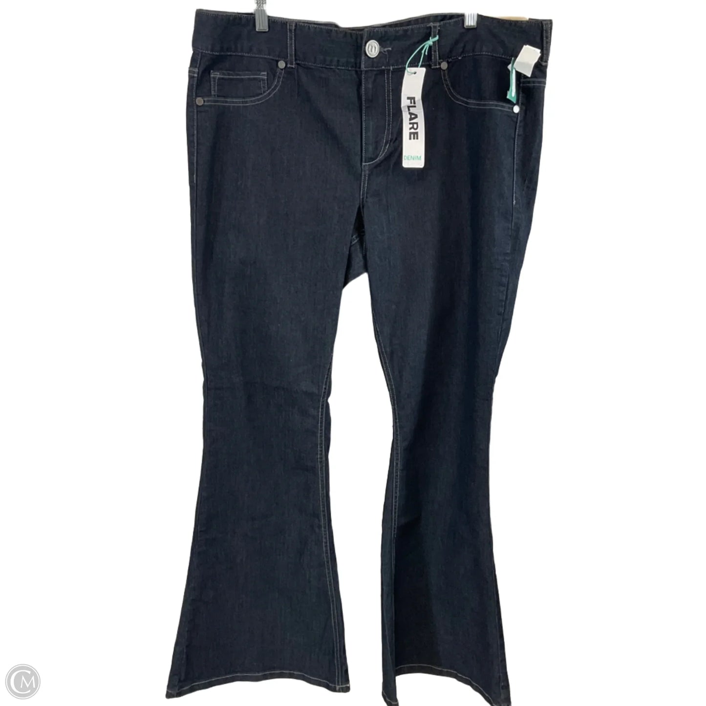 Jeans Flared By Maurices In Blue Denim, Size: 20