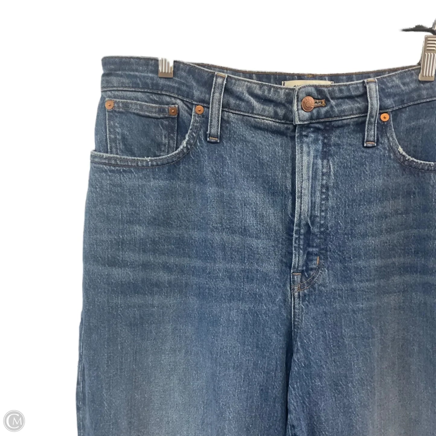 Jeans Straight By Madewell In Blue Denim, Size: 14