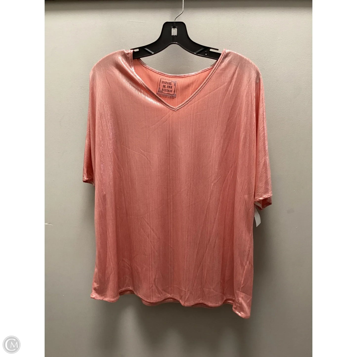Top Short Sleeve By Leopard and Pink Boutique In Pink, Size: Osfm