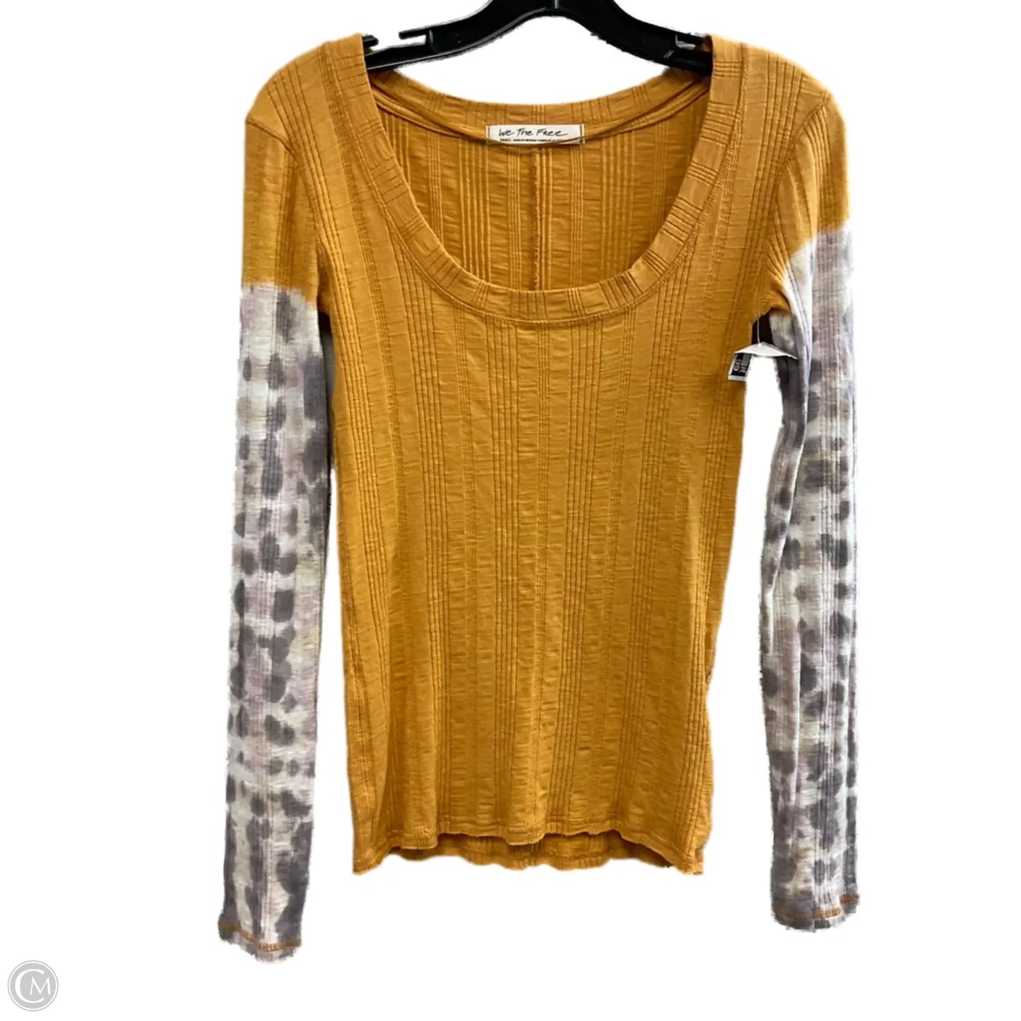 Top Long Sleeve By We The Free In Yellow, Size: S