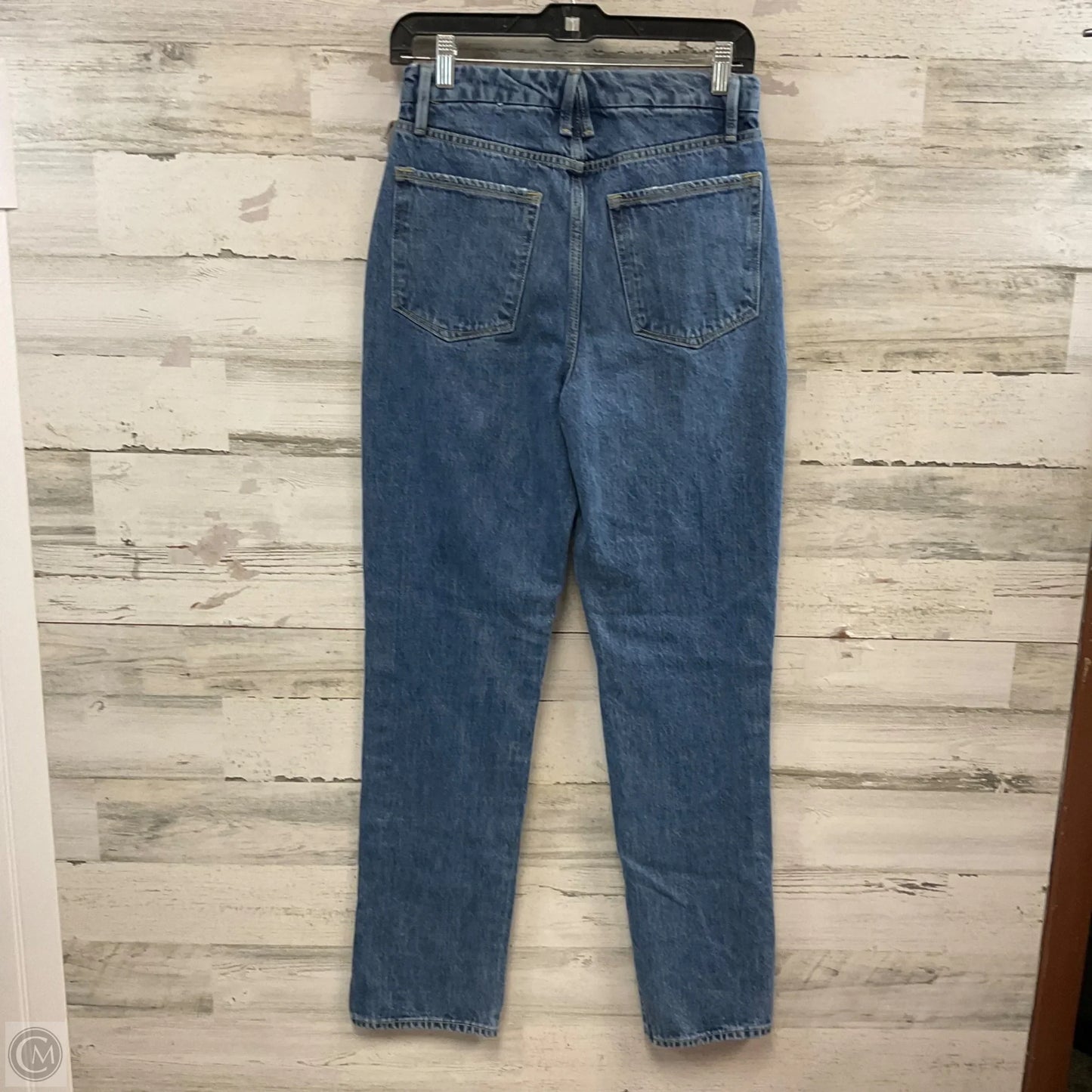 Jeans Straight By Good American In Blue Denim, Size: 2