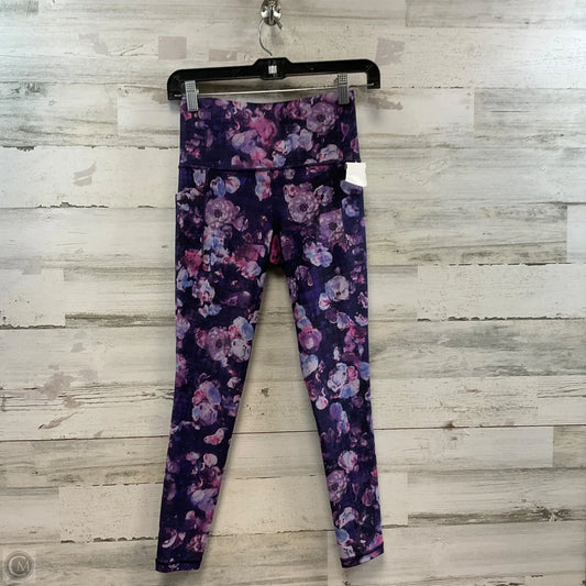Athletic Leggings By Athleta In Purple, Size: Xs