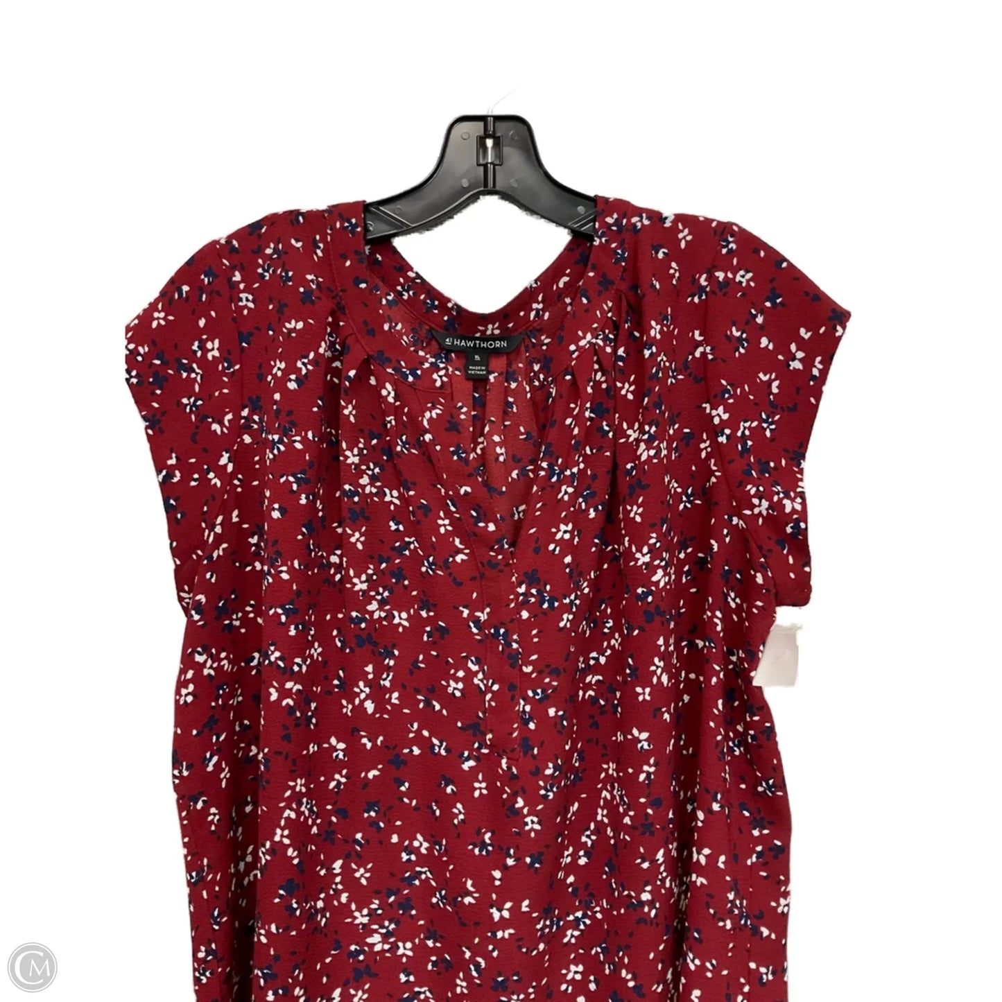 Top Short Sleeve By 41 Hawthorn In Red, Size: Xl