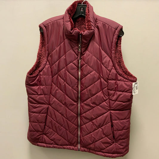 Vest Puffer & Quilted By Clothes Mentor In Red, Size: Xxl