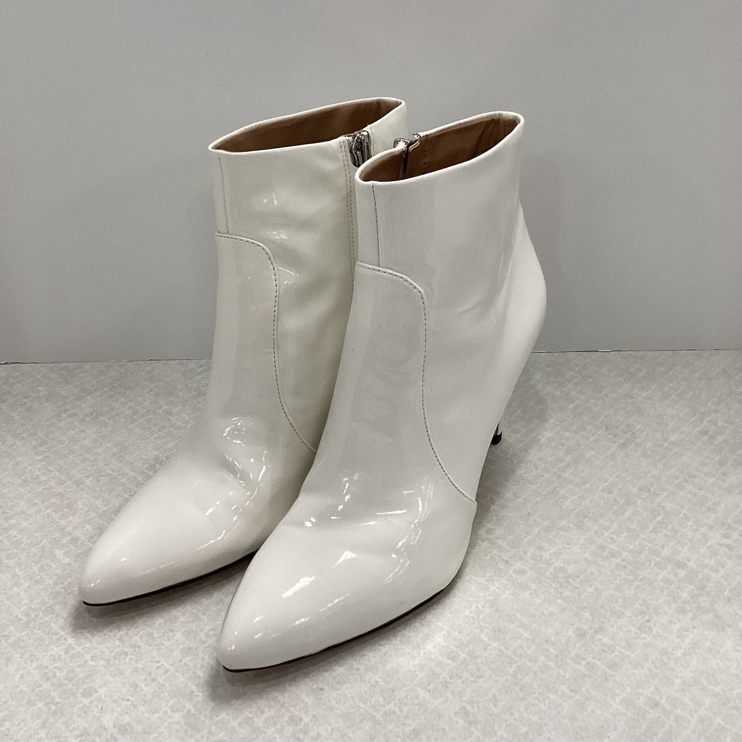 Boots Ankle Heels By Sam Edelman In White, Size: 7.5