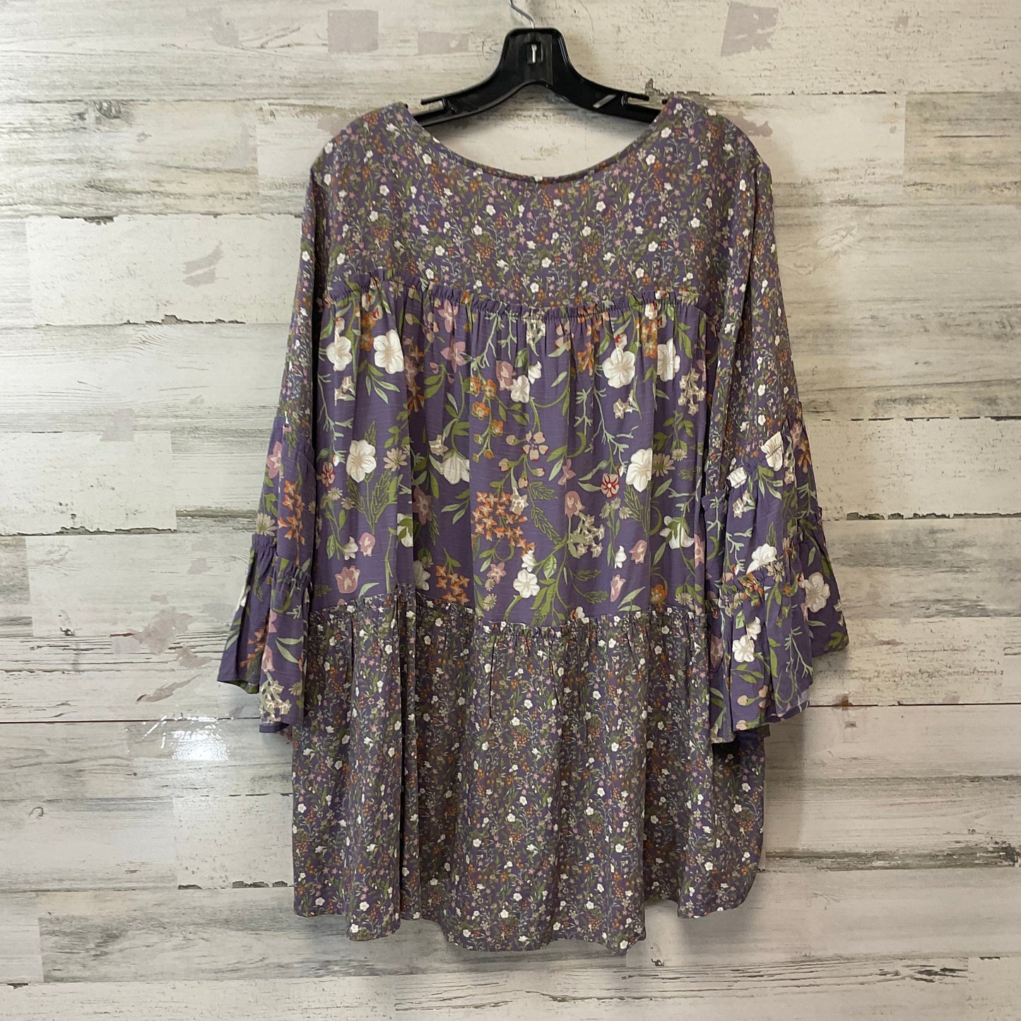 Top Long Sleeve By Cato In Purple, Size: 3x