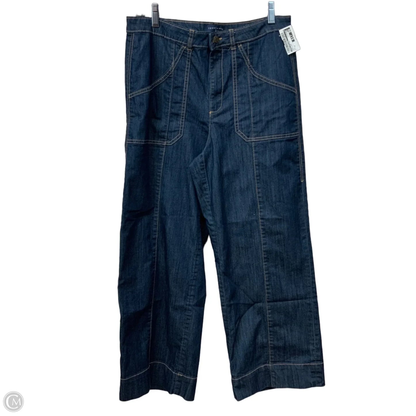 Jeans Wide Leg By Tommy Hilfiger In Blue Denim, Size: 10