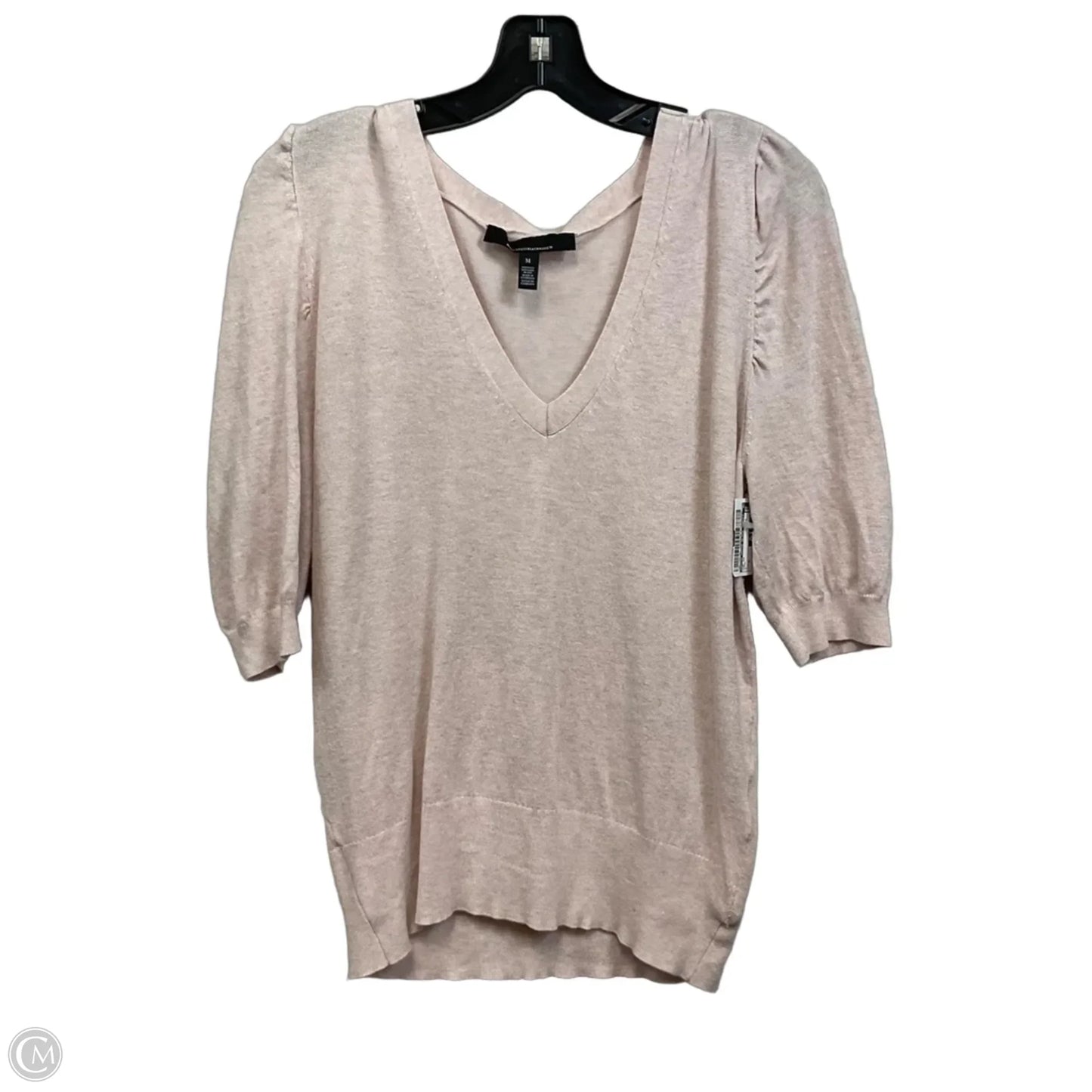 Top Short Sleeve By White House Black Market In Pink, Size: M