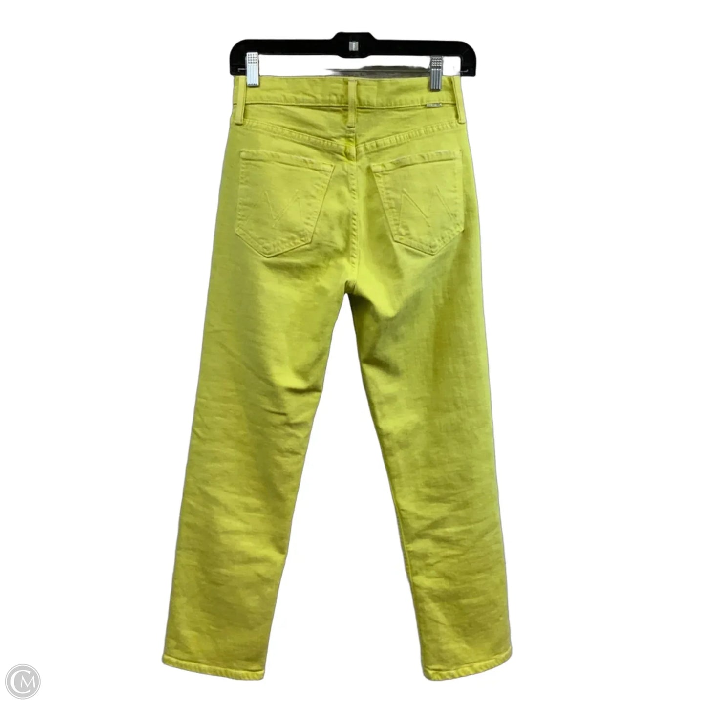 Jeans Straight By Mother In Yellow Denim, Size: 2