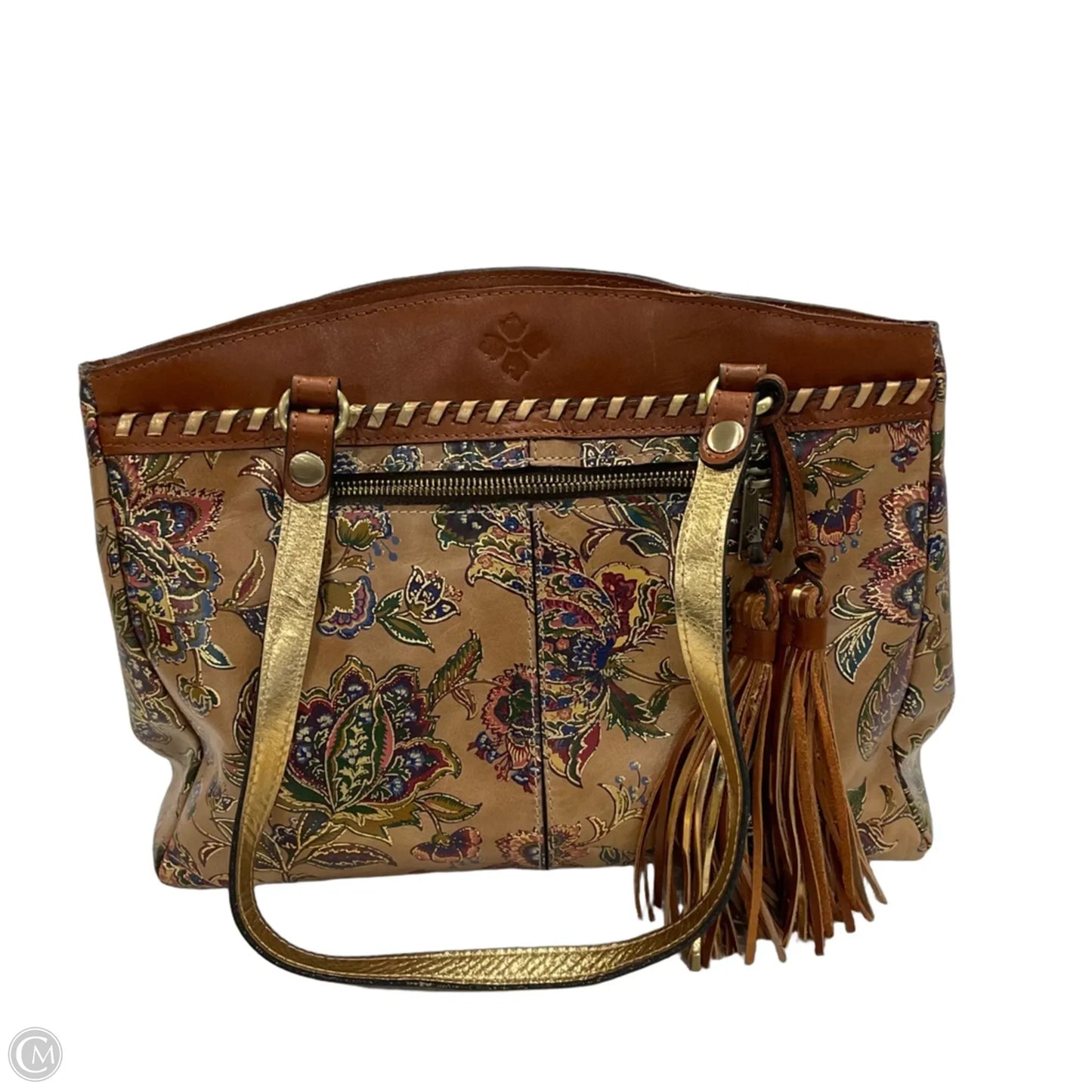 Handbag Leather By Patricia Nash, Size: Medium