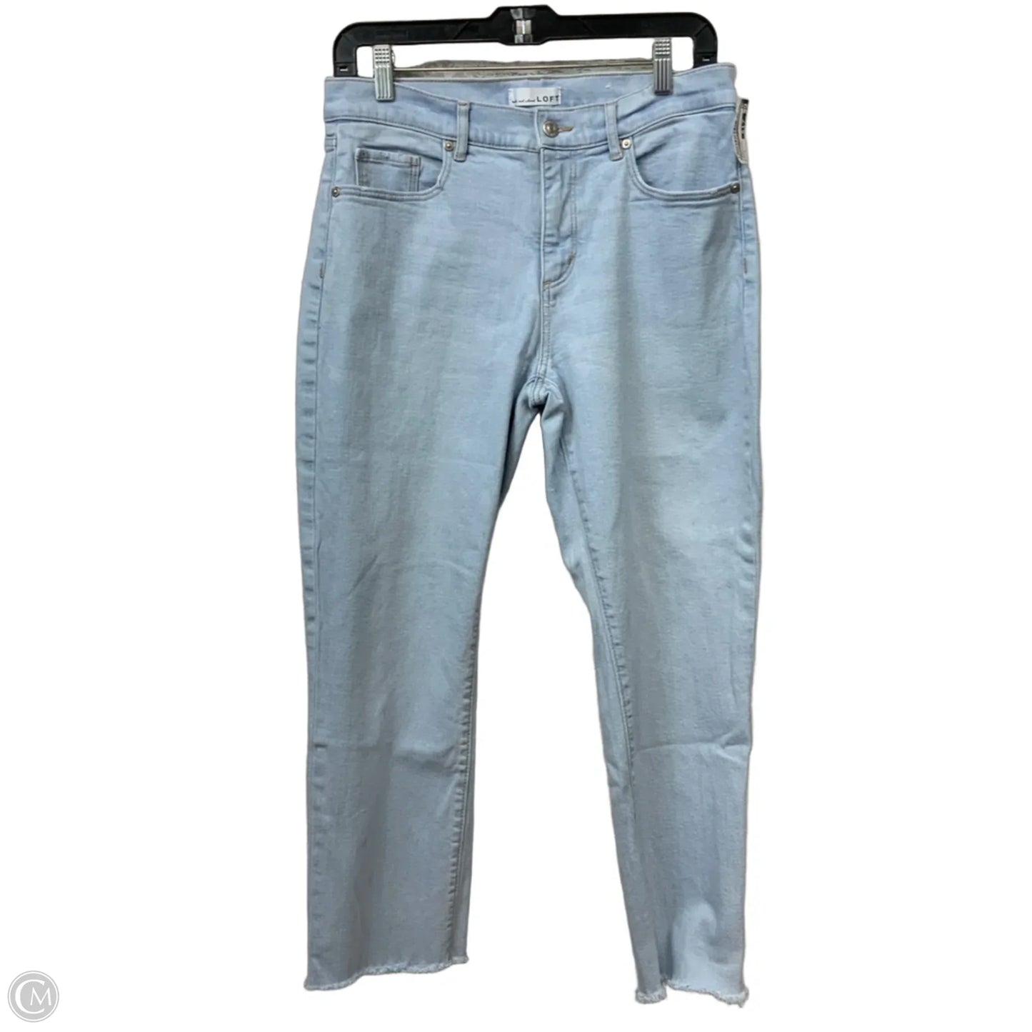 Jeans Straight By Loft In Blue Denim, Size: 6