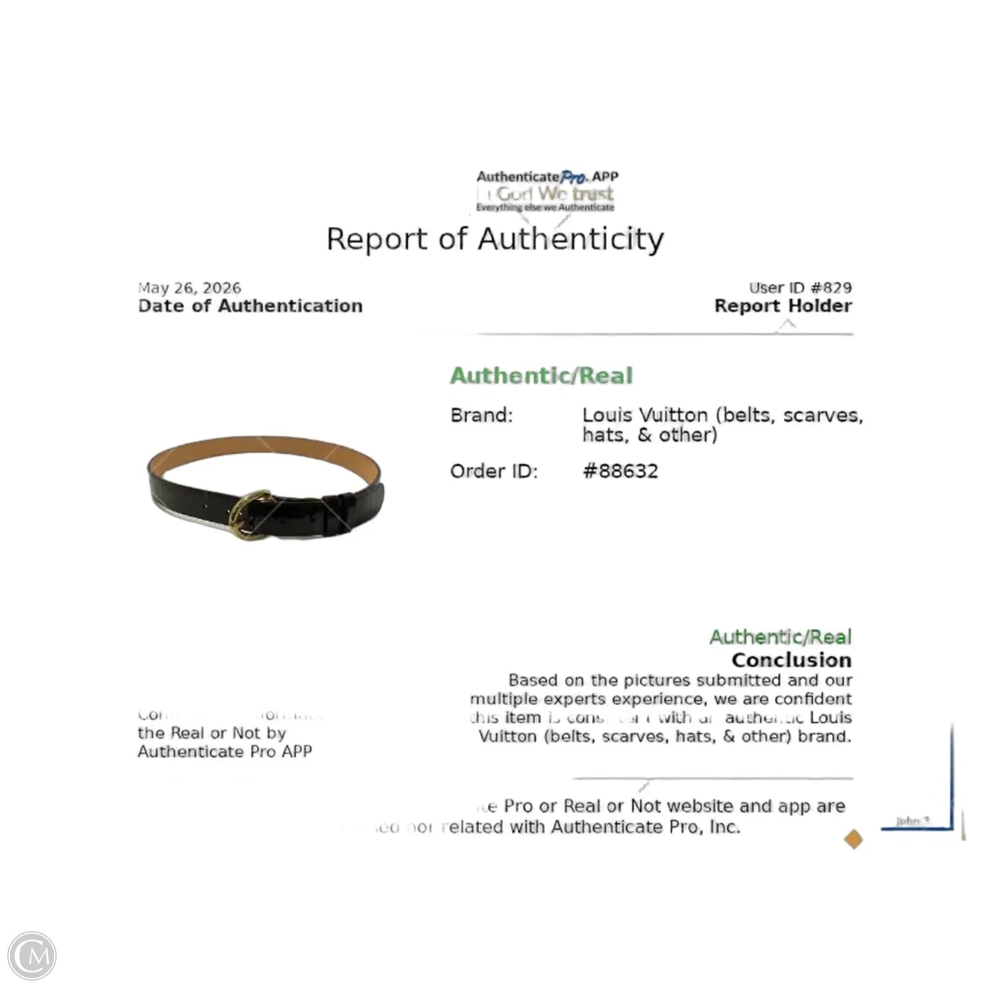 Belt Luxury Designer By Louis Vuitton