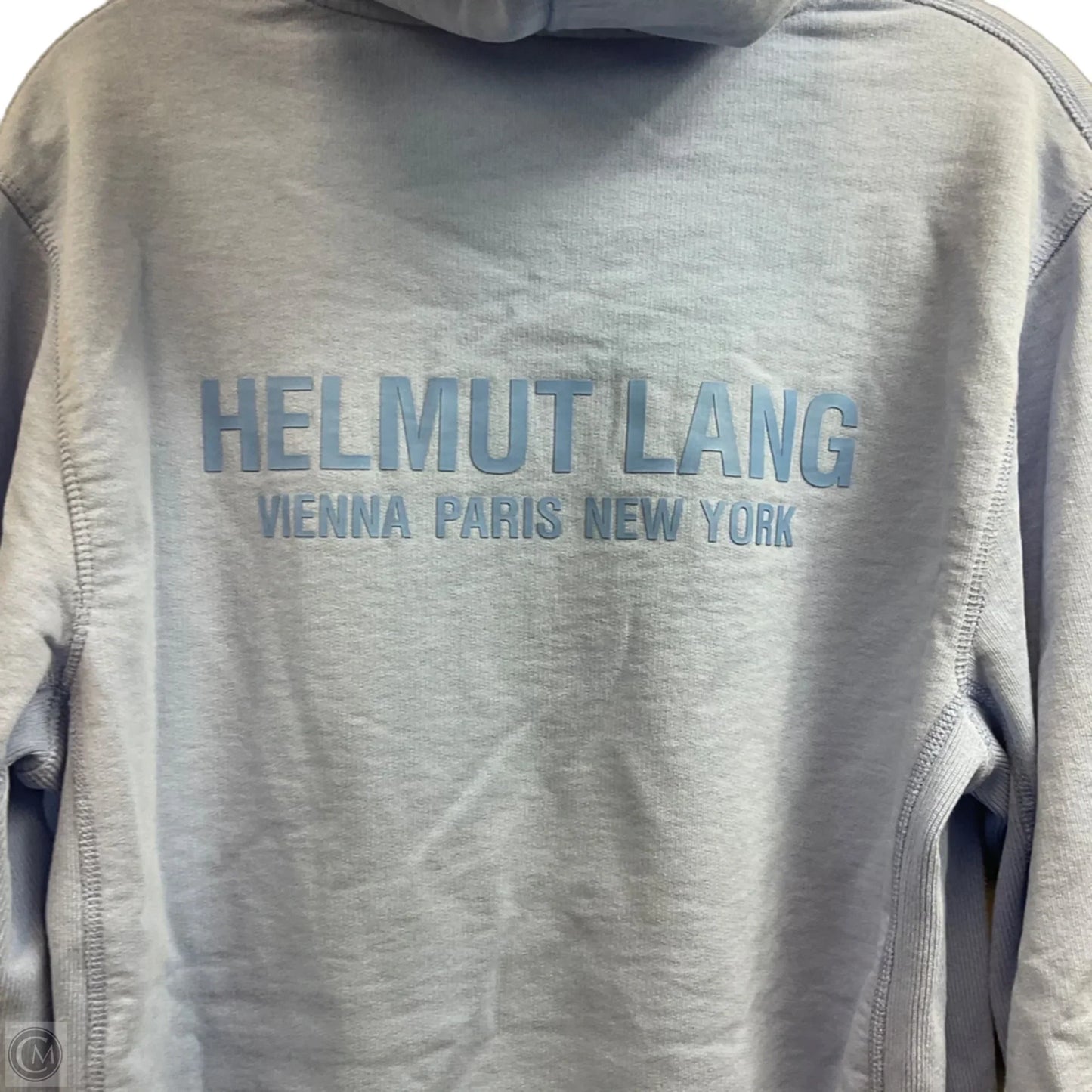 Sweatshirt Hoodie By Helmut Lang In Blue, Size: M