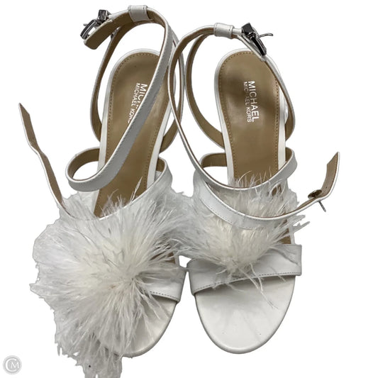 Sandals Heels Stiletto By Michael By Michael Kors In White, Size: 7.5