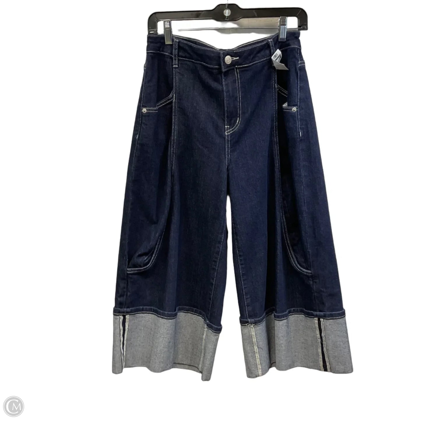 Jeans Cropped By Akira In Blue Denim, Size: M