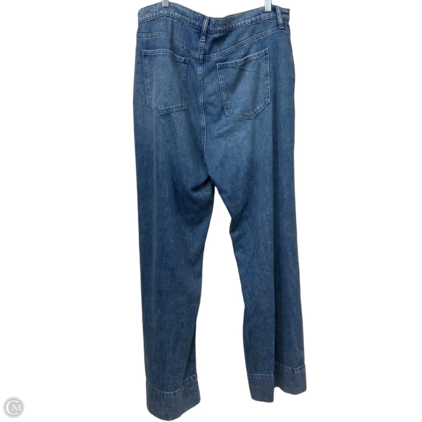 Jeans Wide Leg By Gap In Blue Denim, Size: 16l