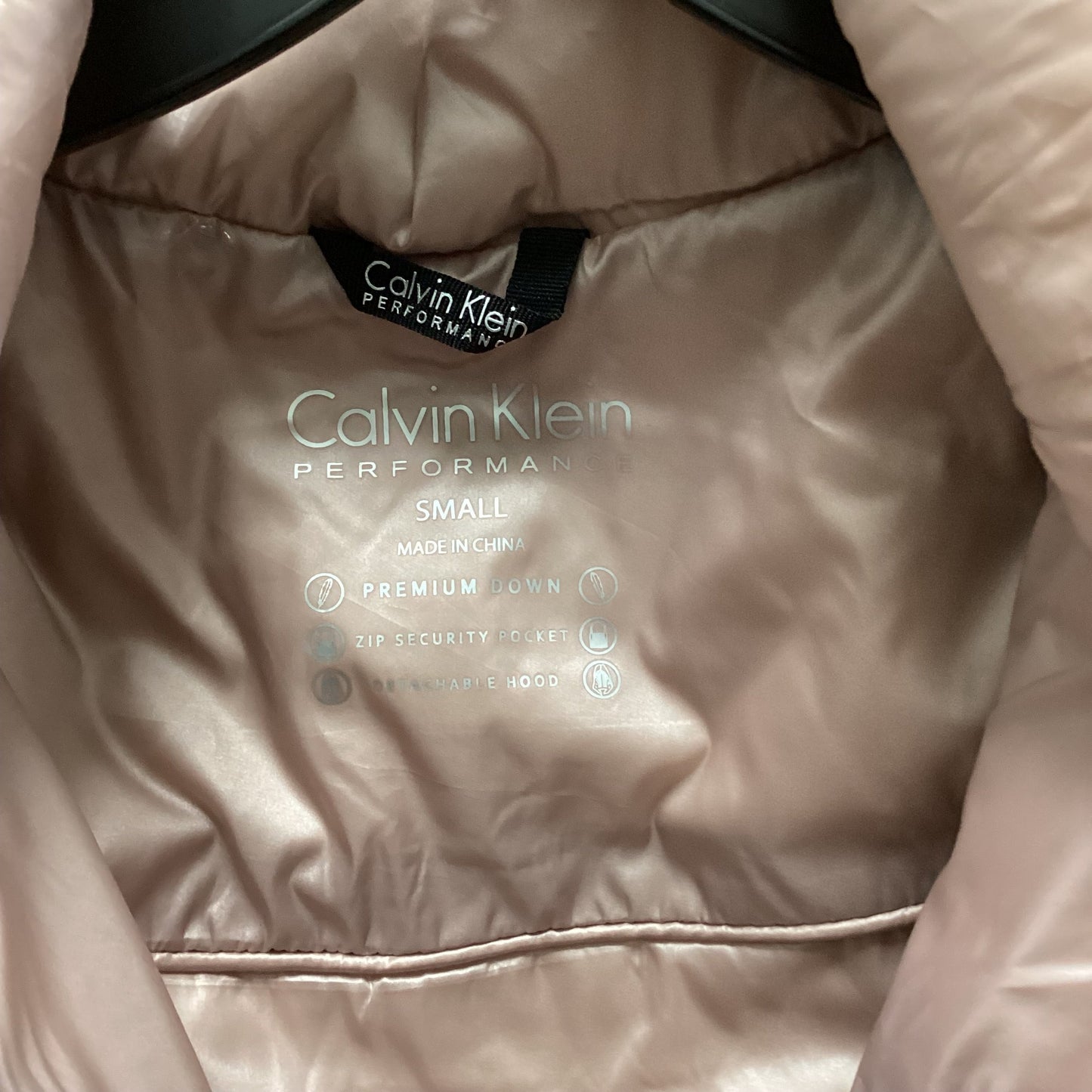 Vest Puffer & Quilted By Calvin Klein Performance In Pink, Size: S