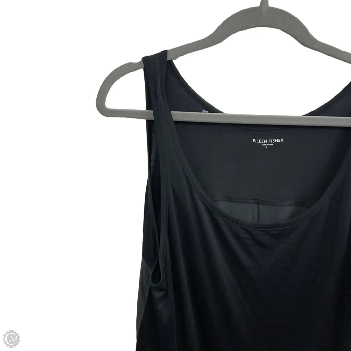 Dress Casual Midi By Eileen Fisher In Black, Size: L