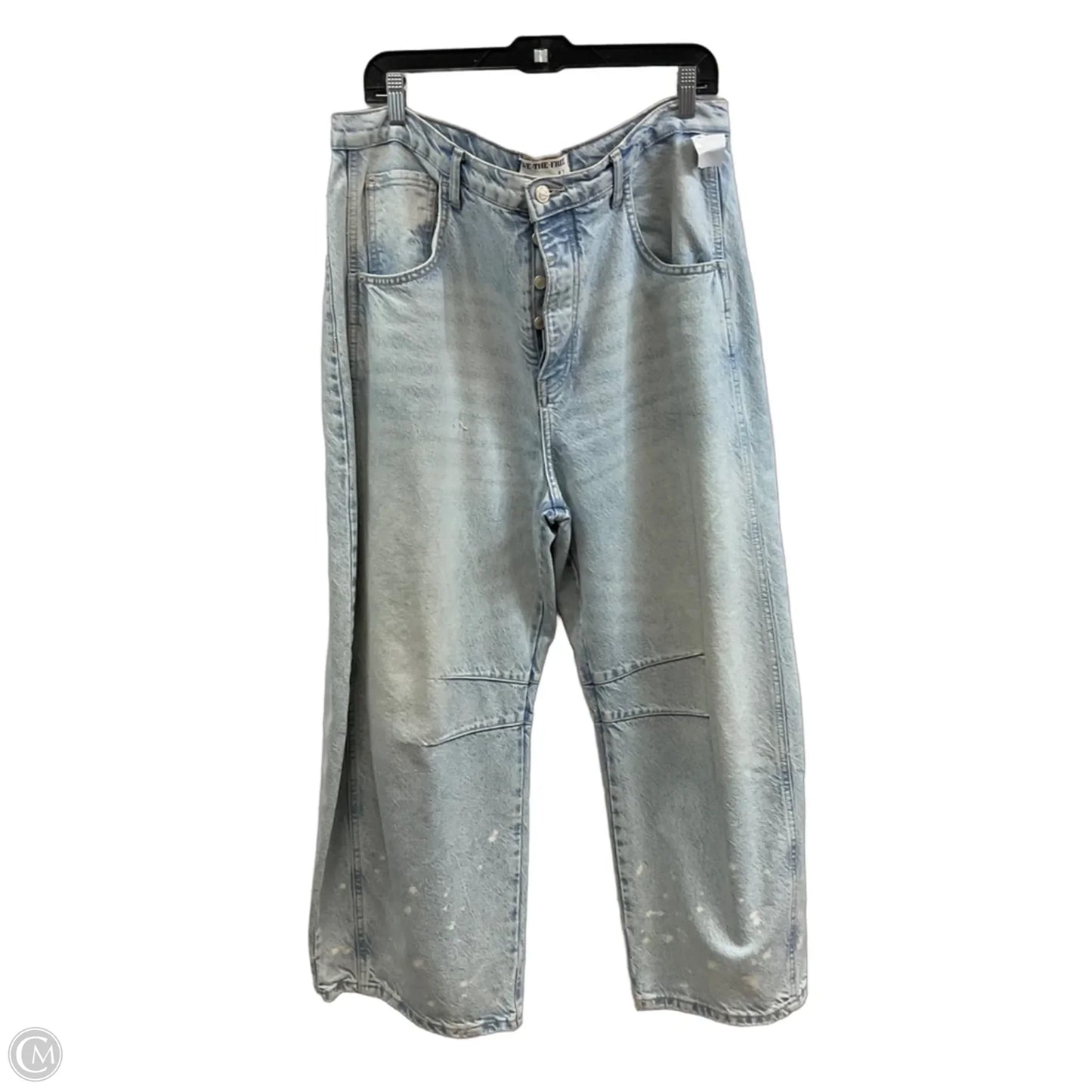 Jeans Wide Leg By We The Free In Blue Denim, Size: 14