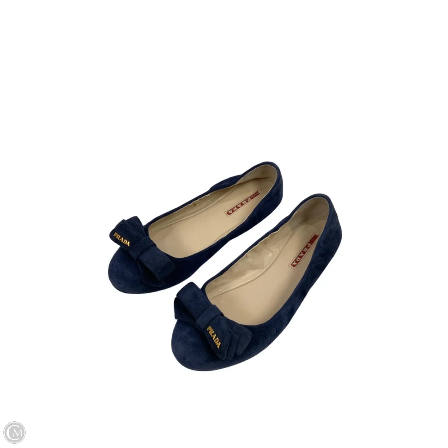 Shoes Luxury Designer By Prada In Blue, Size: 6.5