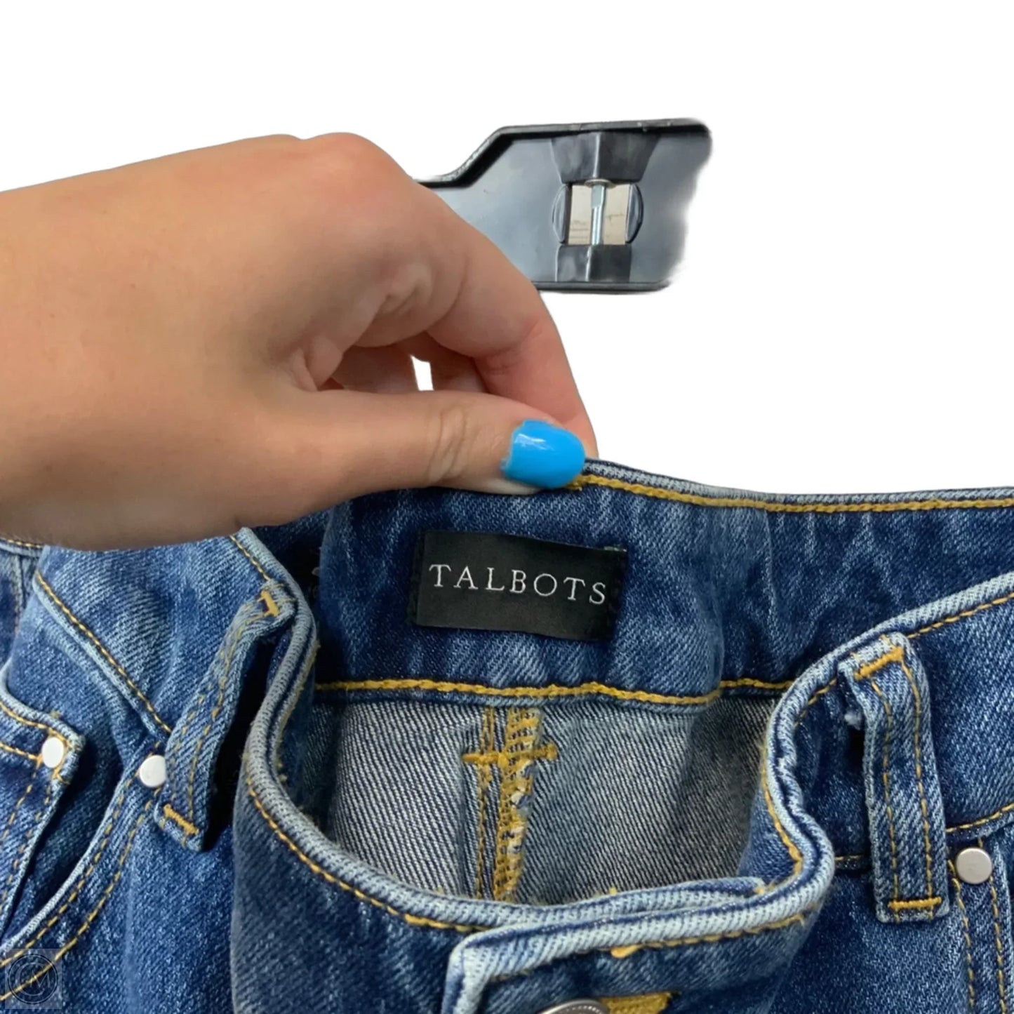 Jeans Wide Leg By Talbots In Blue Denim, Size: 16