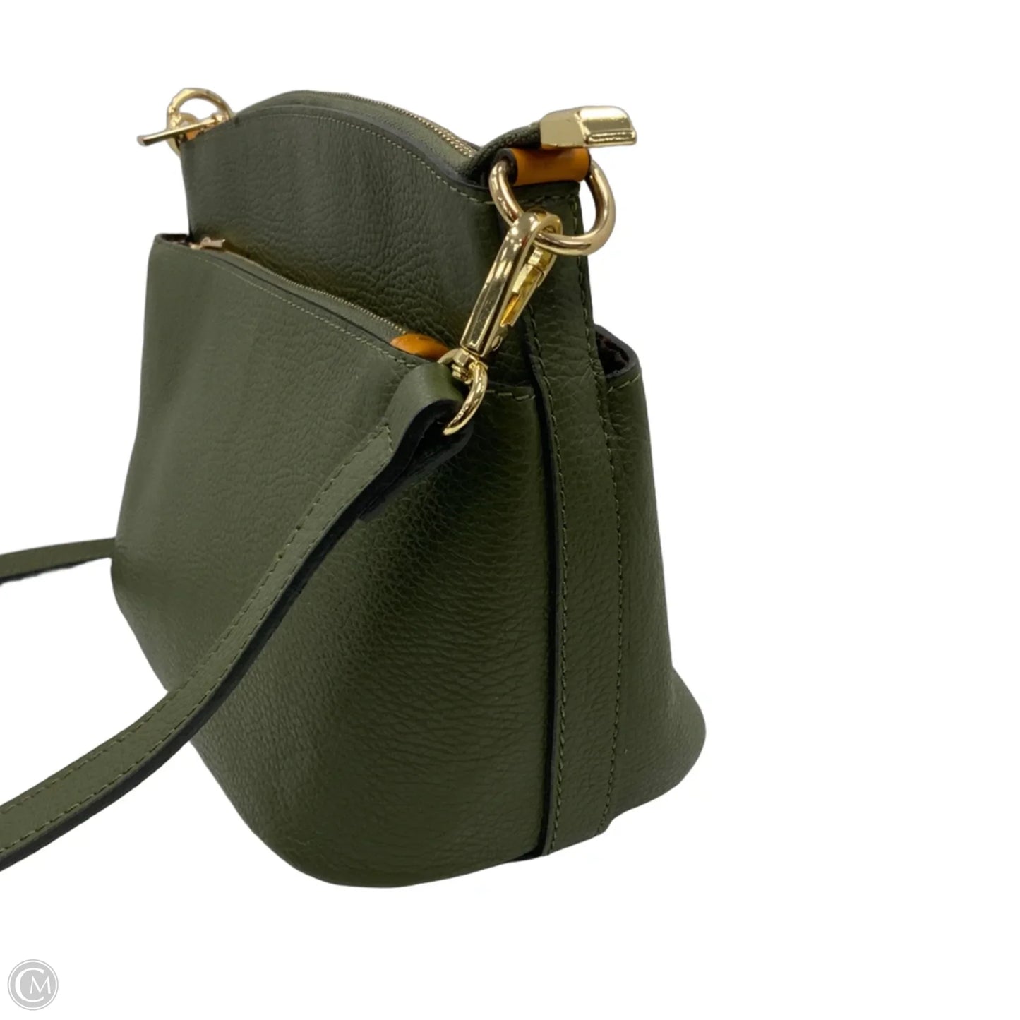 Handbag Leather By Clothes Mentor, Size: Medium