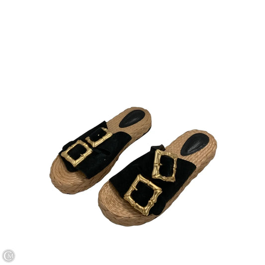 Sandals Flats By Schutz In Black & Brown, Size: 9