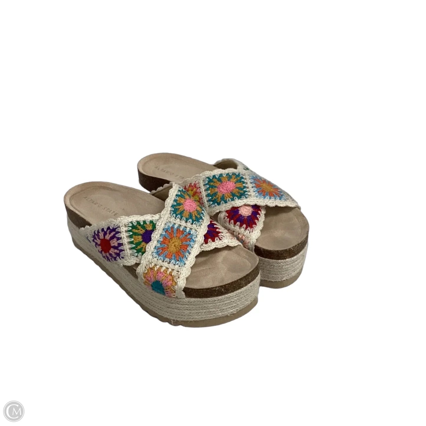 Sandals Heels Platform By Altard State In Cream, Size: 8