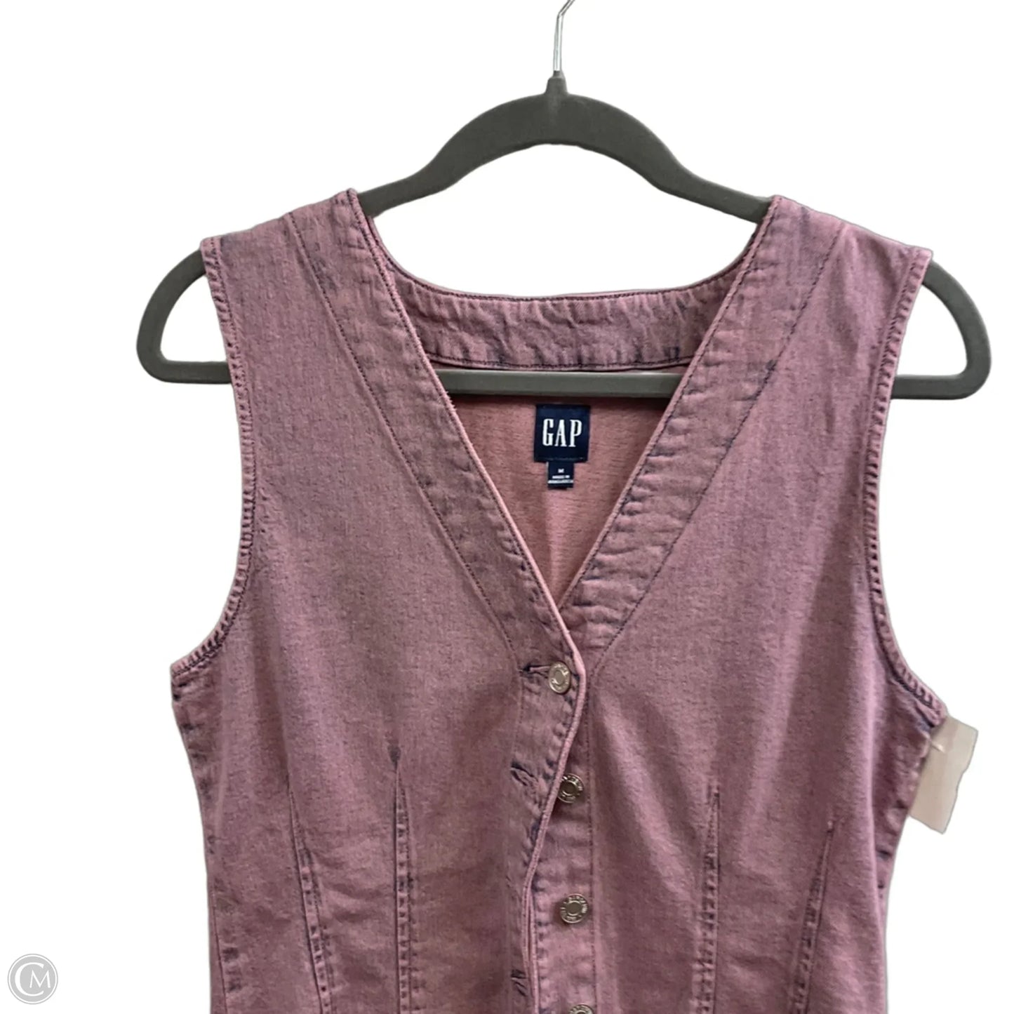 Dress Casual Short By Gap In Pink Denim, Size: M