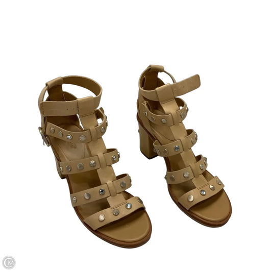 Sandals Heels Block By Ugg In Brown, Size: 11