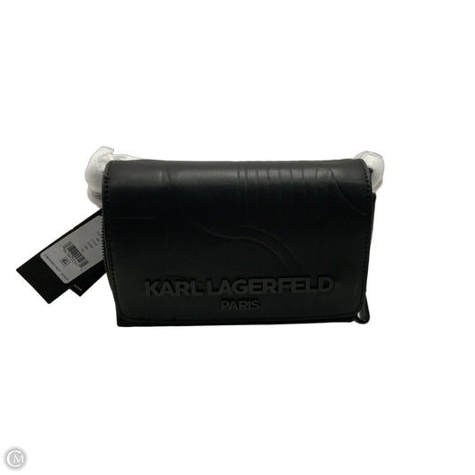 Crossbody Leather By Karl Lagerfeld, Size: Medium